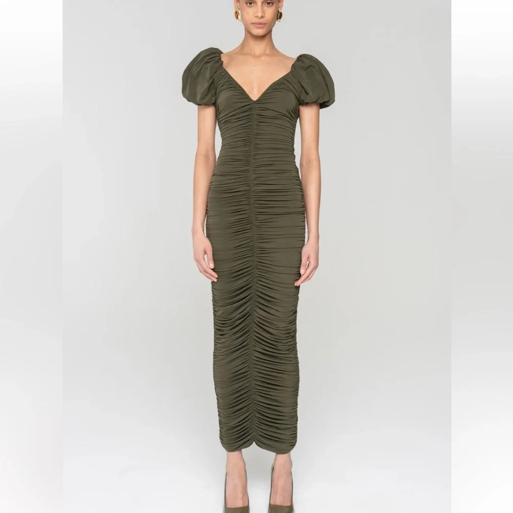 ronny kobo green dress Ronny Kobo Kaipo Knit Dress in Green